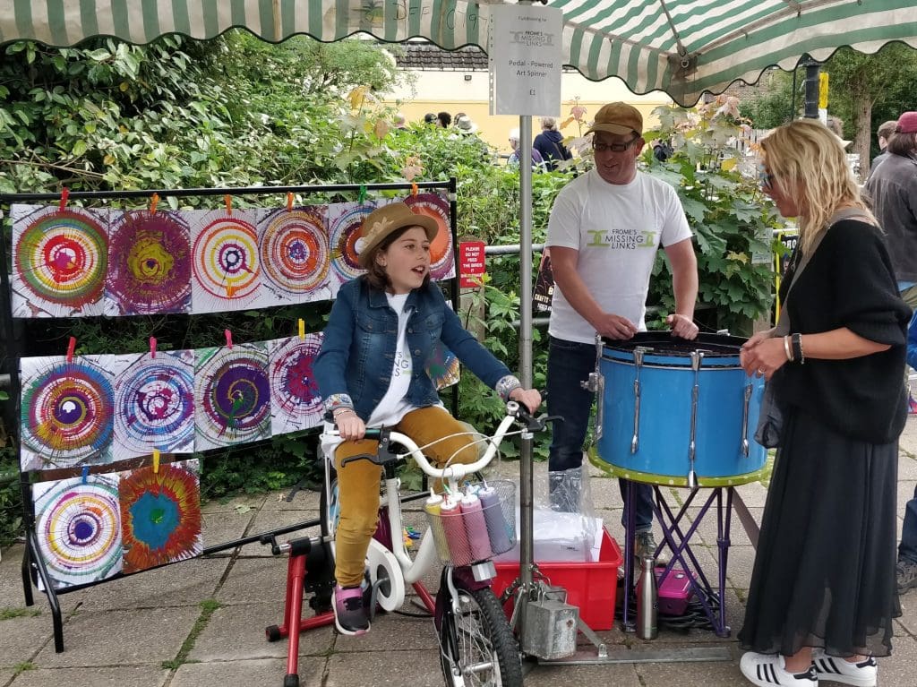 Paint spinner bike 2 photo credit Emma Parker